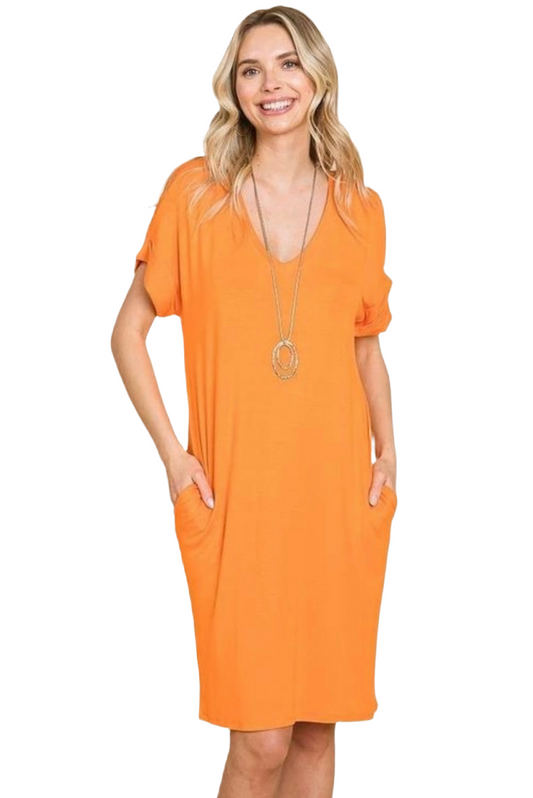 T Dress Orange