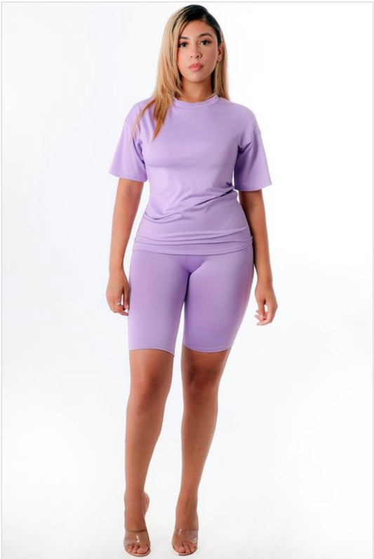 Chill Short Set Lavender